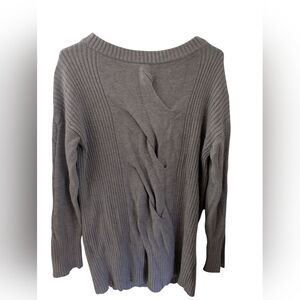 Adrienne Vittadini Charcoal Ribbed Sweater 2/22 $ on selected item